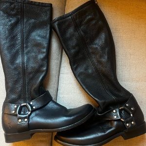 Frye Black Leather Boots